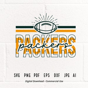 Packers Football SVG PNG, Packers Mascot svg, Packers svg, Packers School Team, Packers Cheer svg, Stacked Packers svg, School Spirit svg