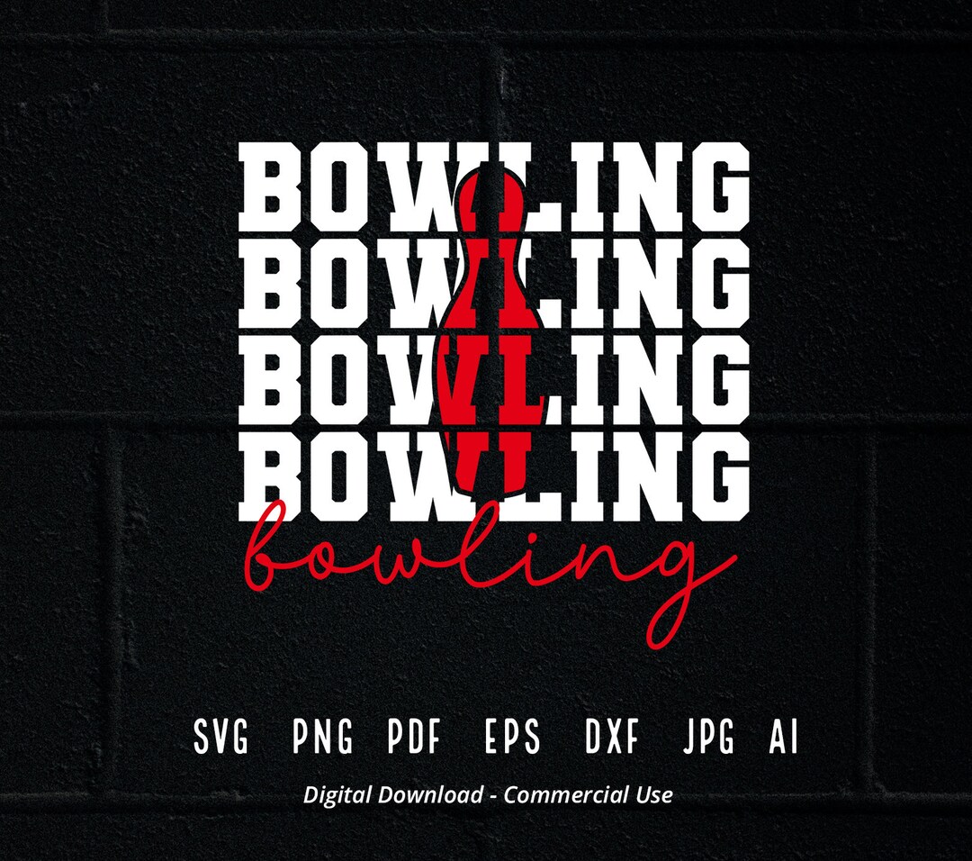 Bowling SVG PNG, Stacked Bowling Svg, Bowling Pin Svg, Bowling Player