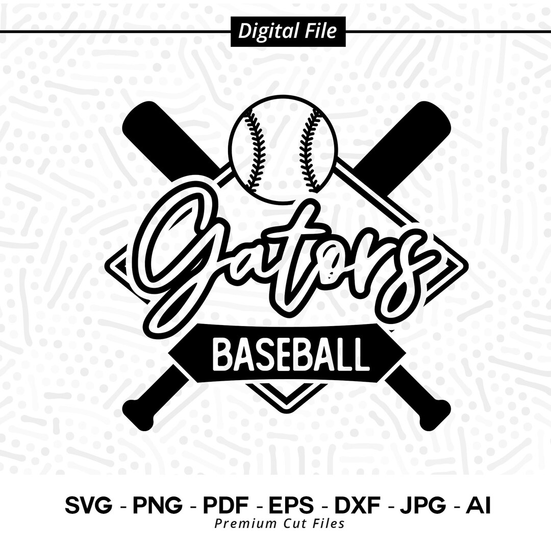 Baseball SVG PNG, Gators, Baseball, Svg, Gator Baseball, Gator, Gator Softball Svg, Cricut Svg