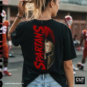 Spartan helmet sublimation design for school team spirit projects
