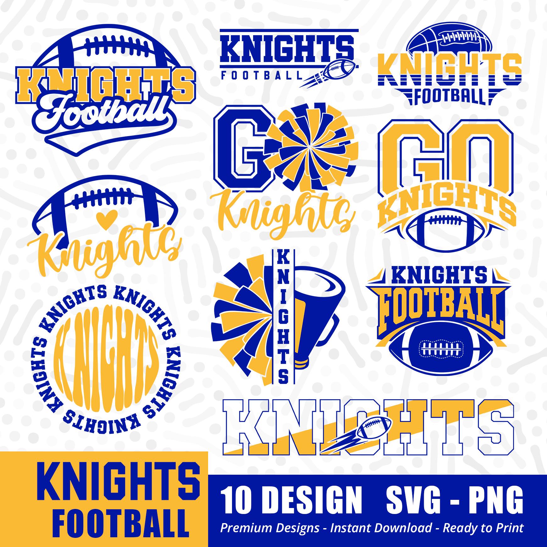 Knights Football Bundle SVG PNG, Knights Bundle svg, Football Bundle, Sports Team Svg, Bundle svg, Cricut Cut File, Instant Download,Designs