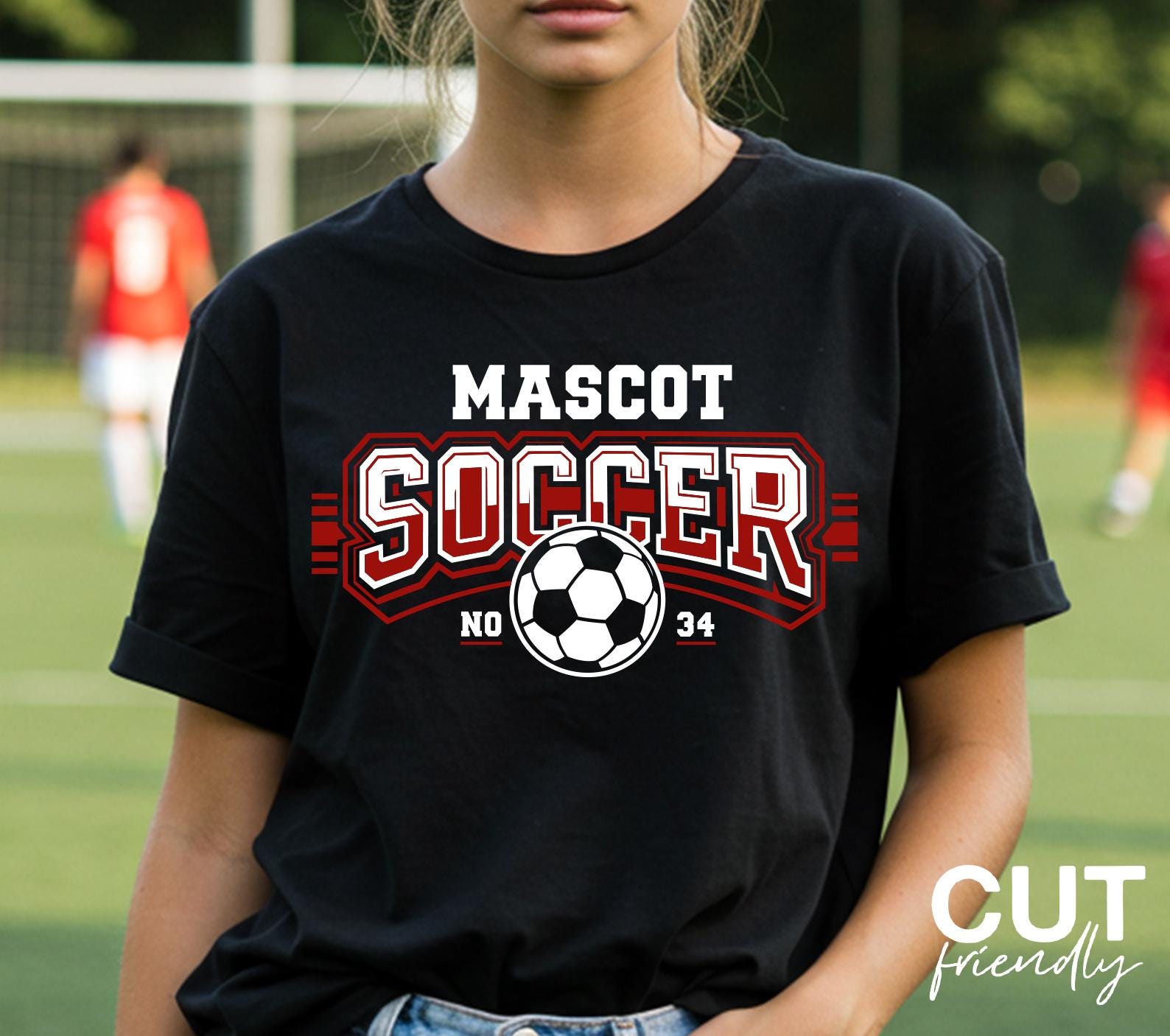 Soccer Team Template Svg Png Eps Editable Mascot Design Varsity Style ...