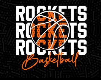 Rocket Basketball SVG: Sublimation Clipart, Cut Files (Digital Download)