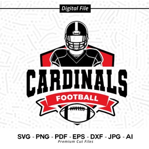 Cardinals Football SVG PNG, Cardinals Mascot, Cardinals svg, Cardinals Vibes, Cardinals Pride, Cardinals Cheer,School Spirit,Cardinals Shirt