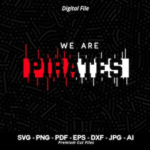 Pirates SVG PNG, We Are Pirates Svg, Pirates Typography Svg, Pirates Shirt, Pirates Cheer Svg, Pirates Vibes, School Spirit, SVG for Cricut