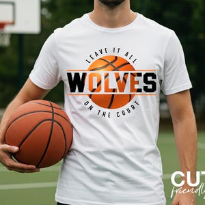 Wolves Basketball PNG Sublimation Design, Game Day Pride (digital ...