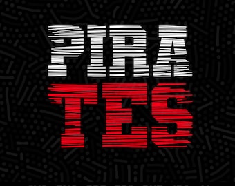 Pirates Mascot SVG, School Spirit Design (Digital File)