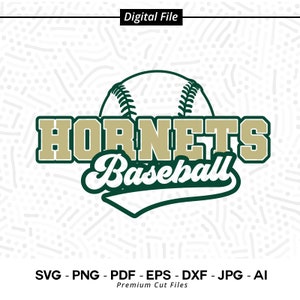 Baseball SVG PNG, Hornet Baseball, Hornet, Hornets, Baseball svg, Cricut svg, Digital Download, Sublimation, Baseball Clipart,SVG for Shirts