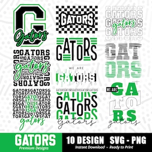Gators Bundle Svg Png, Gator Svg, Gators Shirt Svg, Gators Cheer Svg, Gators , Sports Team Svg, Bundle Svg