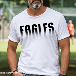 Eagles sublimation PNG with distressed melting texture effect