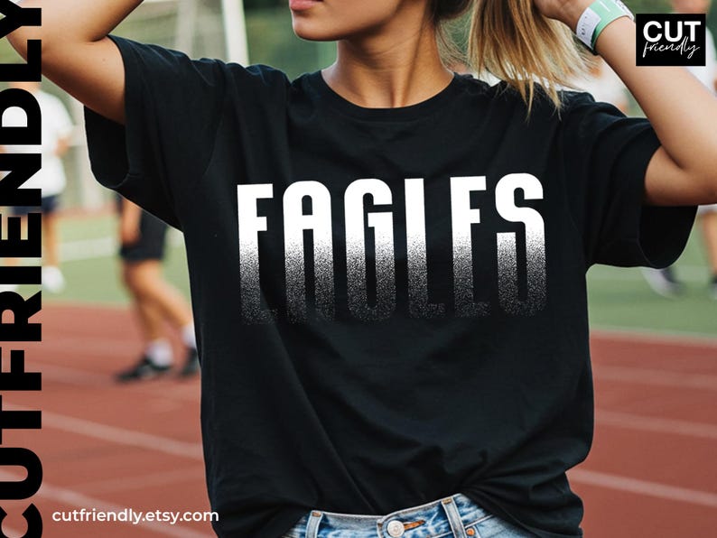 Eagles team pride typography design for sublimation and heat press
