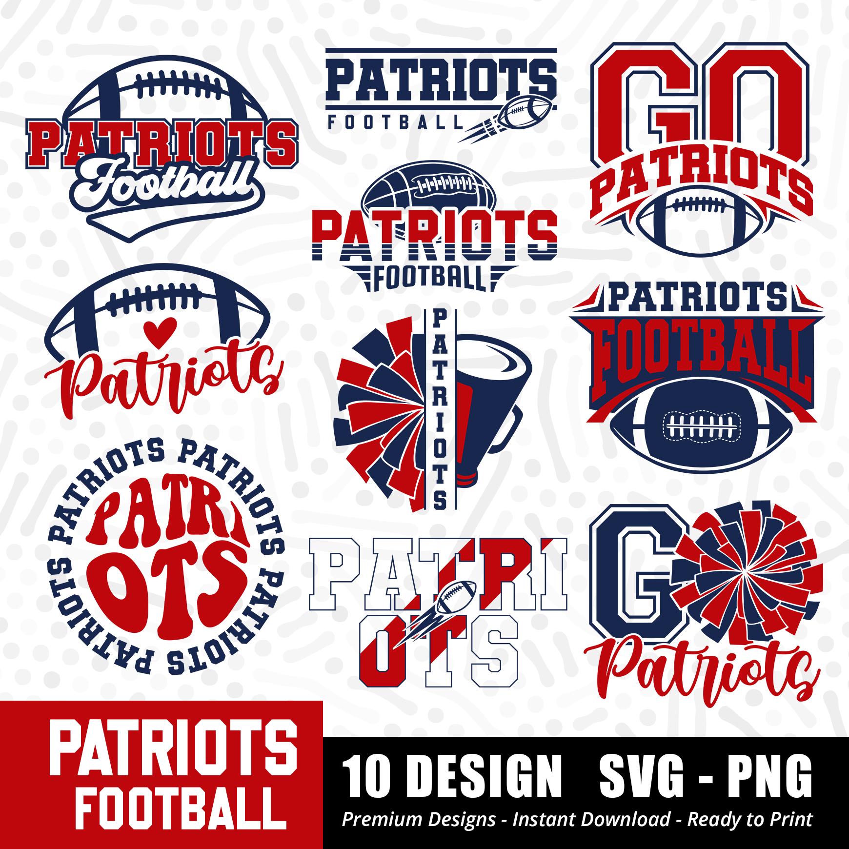 Patriots Football Bundle SVG PNG, Patriots Bundle svg, Football Bundle, Sports Team Svg, Bundle svg, Cricut Cut File, Instant Download