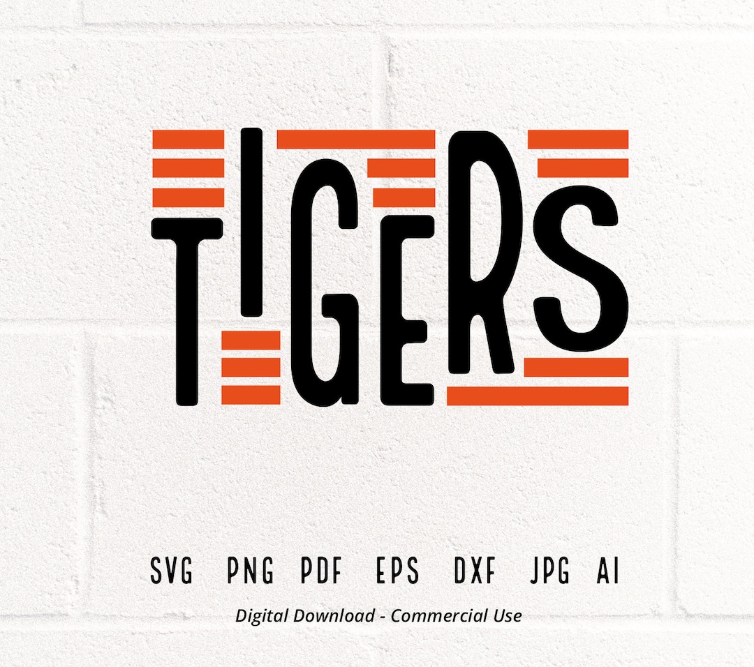 Tigers SVG PNG, Tigers Mascot Svg, Tigers Cheer Svg, Tigers Shirt Svg