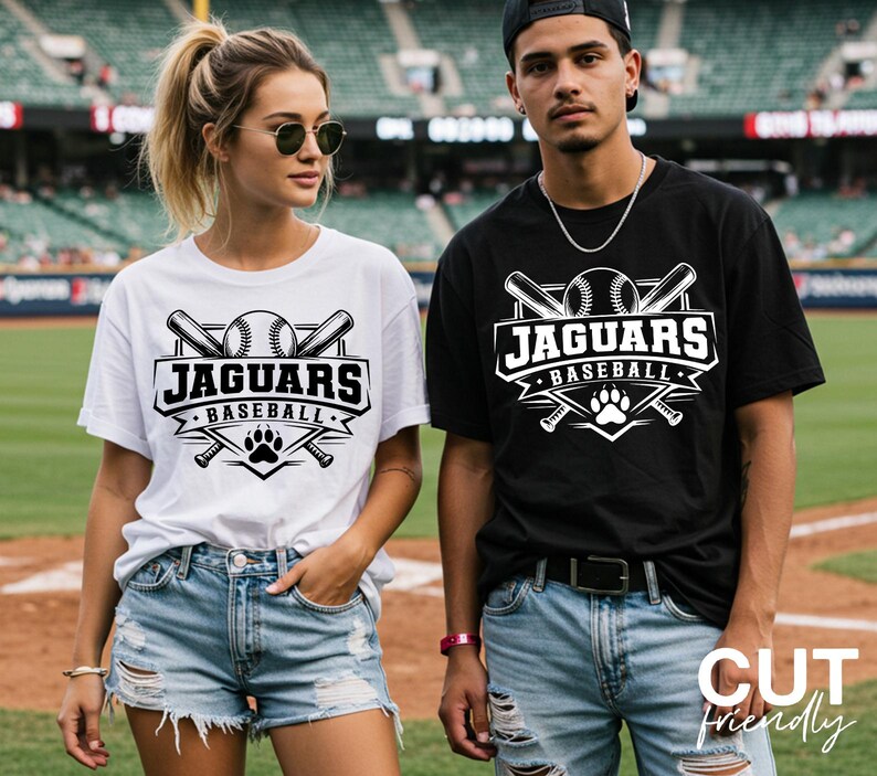 Jaguars Baseball SVG, Varsity Logo Cut File, Paw Emblem (digital ...