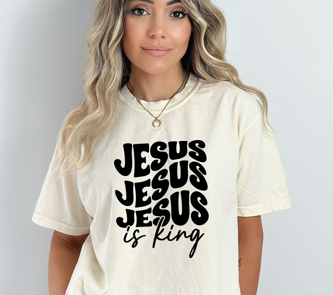Jesus is King SVG PNG, Christian Svg, Stacked Jesus Svg, Love Like ...