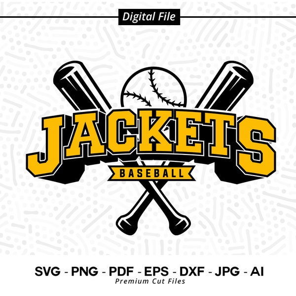 Jackets Baseball SVG PNG, Baseball svg, Jackets svg, Baseball Shirt svg, Baseball Mom svg, Jackets Pride svg, Jackets Cheer svg, Cricut