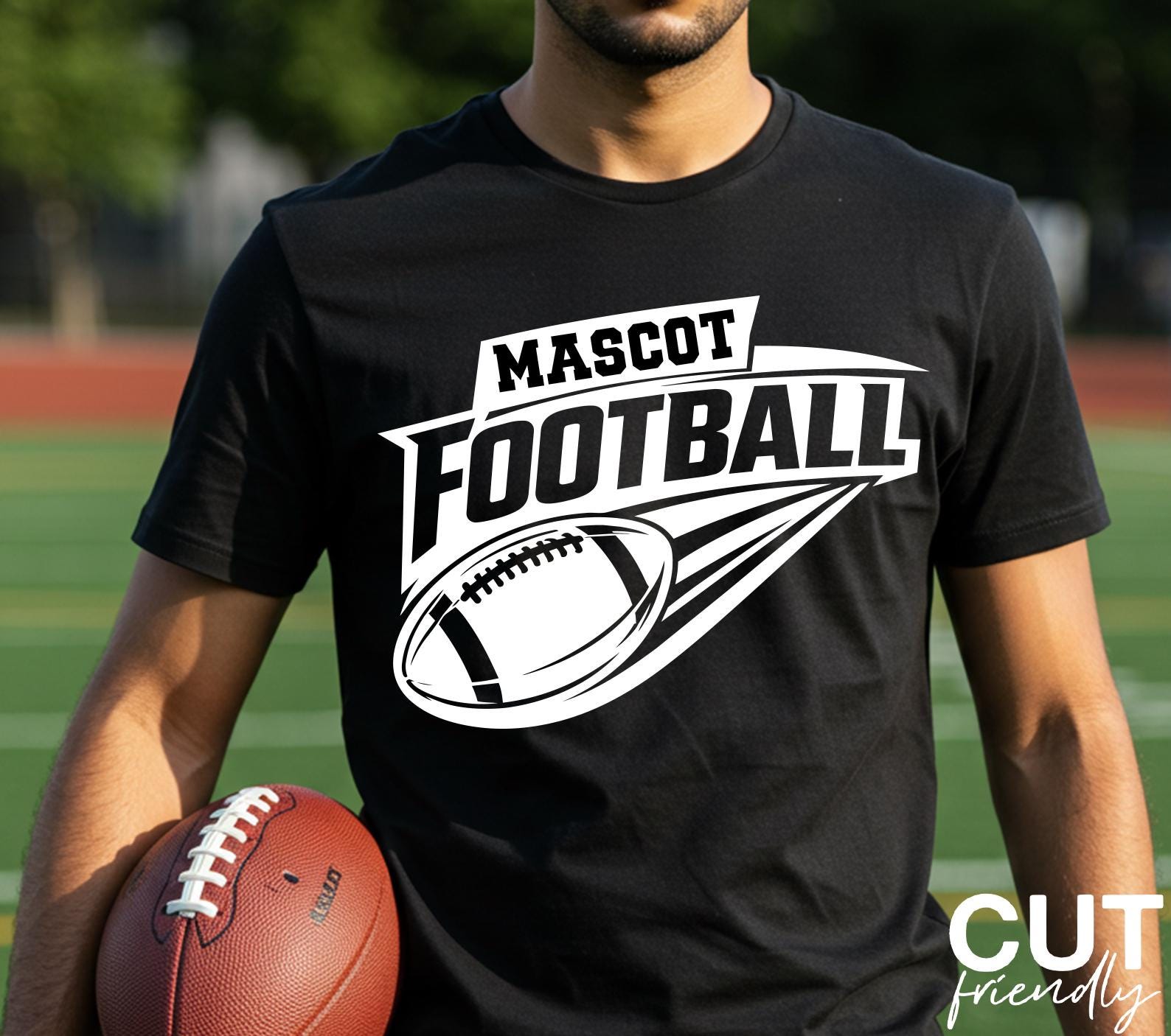 Editable Football Team Template SVG PNG, Custom Name Layout, School ...