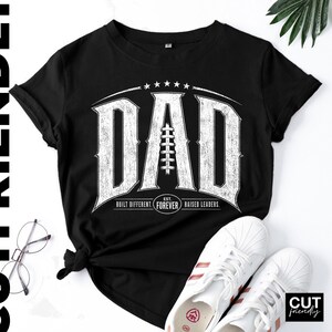 Distressed football dad digital download with classic game day aesthetic