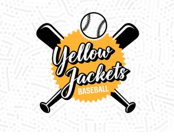 Baseball SVG PNG, Yellow Jackets, Baseball, svg, Yellow Jacket Baseball, Yellow Jacket, Baseball Shirt svg, Cricut svg, Sublimation png