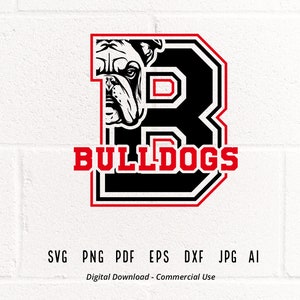 Bulldogs SVG PNG, Bulldogs Face svg, B Bulldogs svg, Bulldogs Mascot svg, Bulldogs Cheer svg, Bulldogs Vibes, School Spirit, Bulldogs Sport
