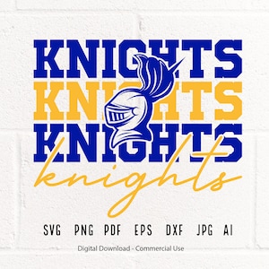 Knights SVG PNG, Knights  Face svg, Knights Mascot svg, Knights Shirt svg, Knights Cheer svg, Knights Vibes svg, School Spirit svg