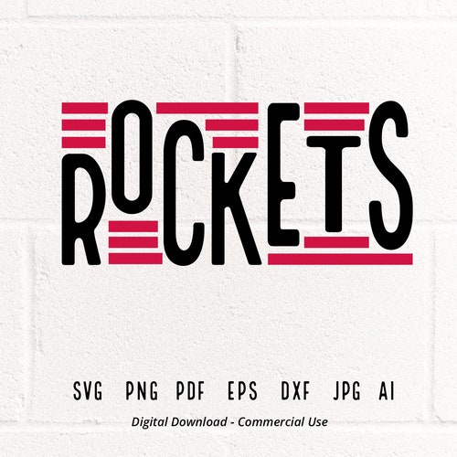 Rockets Mascot SVG, School Spirit Design (Digital Download)
