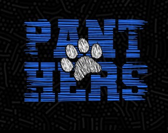 Panthers Paw SVG, Mascot, School Team Cut Files (Digital File)