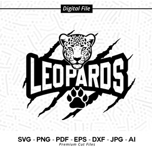 Leopards Claw SVG,  Leopards svg, Leopards Paw svg, Leopards Mascot svg, Claw Scratch svg, Leopards Cheer svg, Paw Svg, Leopards Shirt Svg