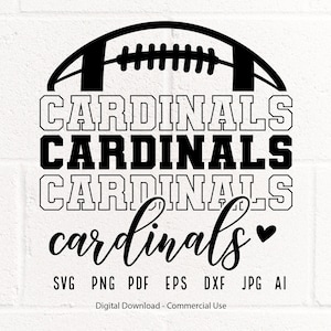 Stacked Cardinals SVG, Cardinals Mascot svg, Cardinals svg, Cardinals School Team svg, Cardinals Cheer svg,Cardinals Vibes svg,School Spirit