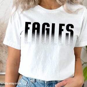 Eagles typography PNG for team supporters and school events