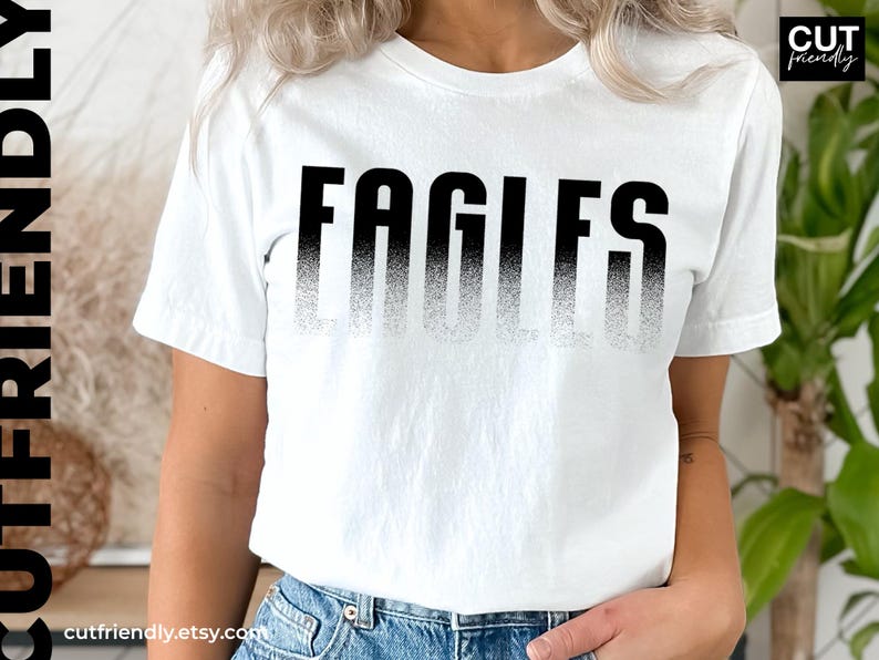 Eagles typography PNG for team supporters and school events