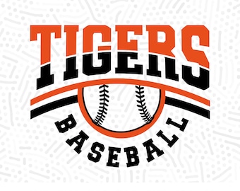 Tiger Baseball SVG PNG Design - Digital Shirt Cut File