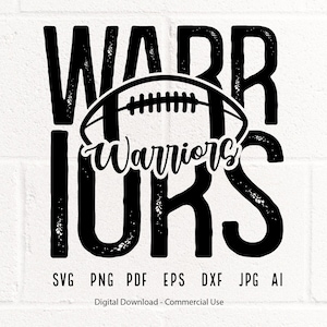 Warriors SVG PNG, Warriors Mascot svg, Distressed Warriors svg, Warriors School Team, Warriors Cheer svg, Warriors Vibes, School Spirit svg