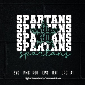 Stacked Spartans SVG, Spartans Mascot svg, Spartans svg, Spartans School Team svg, Spartans Cheer svg, School Spirit svg, Spartans Star svg