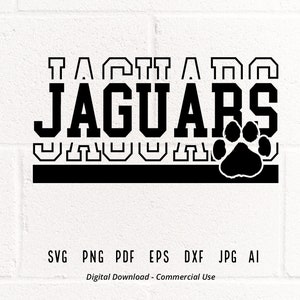 Jaguars SVG PNG, Jaguars Paw svg, Jaguars Mascot svg, Jaguars Cheer svg, Jaguars Vibes svg, School Spirit svg, Jaguars Sport, Jaguars Love