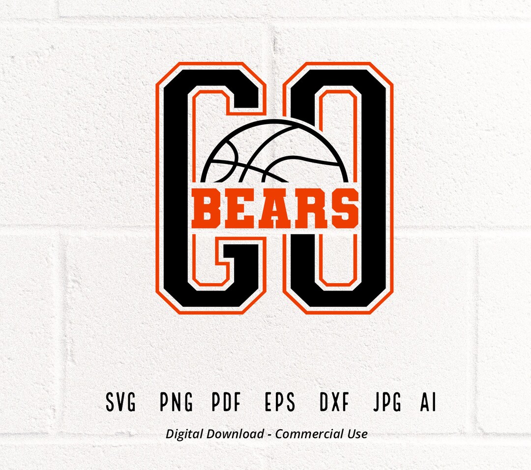 GO Bears SVG PNG, Bears Mascot Svg, Bears Svg, Bears Cheer Svg, Bears
