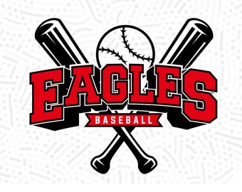 Eagles Baseball SVG, PNG, Vector Cut Files (Digital File)