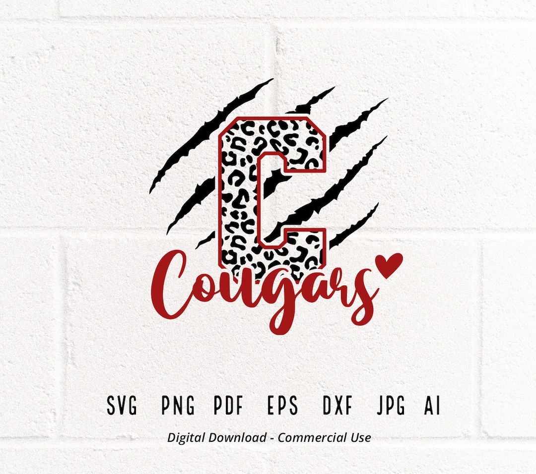 Cougars Claw SVG, Claw Scratch Svg, Leopard Cougars Svg, Cougars Paw