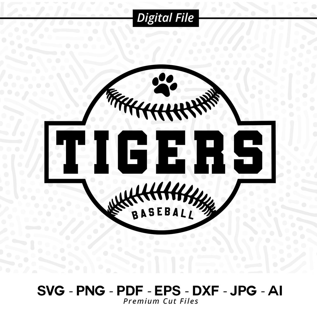 Baseball SVG PNG, Tigers, Baseball, Svg, Tiger Baseball, Tiger, Tiger