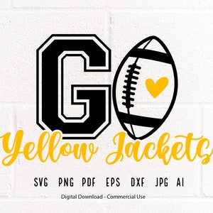 Yellow Jackets SVG PNG, Yellow Jackets Football svg, Yellow Jackets svg, Yellow Jackets Mascot svg, Yellow Jackets Shirt svg