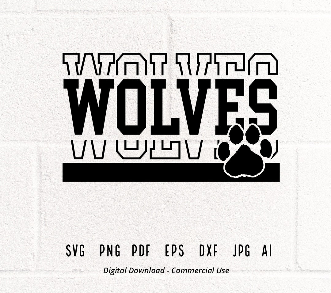Wolves SVG PNG, Mascot, Cheer, Sport (digital Download) - Etsy