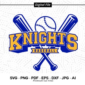 Knights Baseball SVG: Team Spirit Graphic (Digital File)