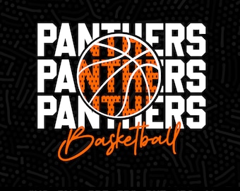 Panther Basketball SVG, PNG, Clipart (Digital Download)
