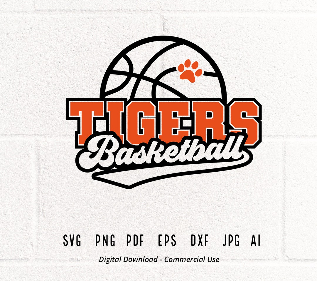 Tigers SVG PNG, Tiger Svg, Basketball Svg, Tiger Basketball Svg, Tigers
