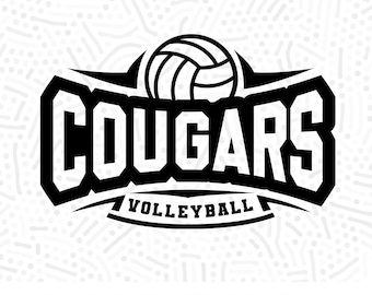 Cougars Volleyball SVG, PNG, Cougars Shirt Design (Digital Download)
