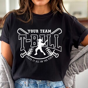 T-ball team SVG design for sublimation and vinyl cutting, great for crafting personalized gear.