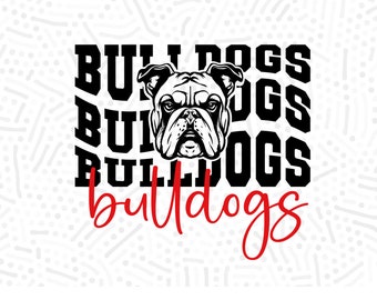 Bulldogs SVG PNG, Bulldog svg, Bulldog, Bulldogs, Mascot, svg, Cheer svg, Cricut svg, Cut File, Sublimation png, football, Clipart, Digital