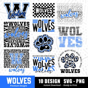 Wolves Bundle Svg Png, Wolf Svg, Wolves Shirt Svg, Wolves Cheer Svg, Wolves , Wolves Paw Svg, Sports Team Svg