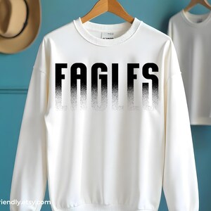 Bold Eagles text PNG file for creating game day shirts and fan apparel