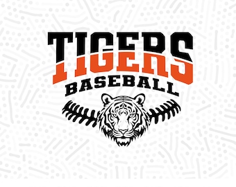 Béisbol de los Tigres SVG, PNG, Diseño de tigre (Archivo digital)